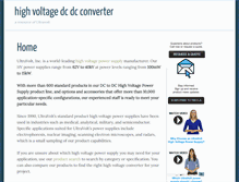 Tablet Screenshot of highvoltagedcdcconverter.com